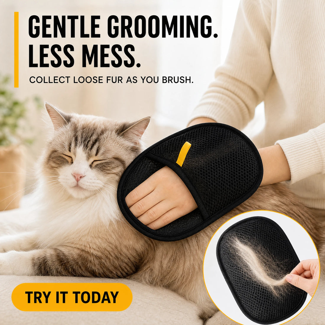 Pet Hair Remover Portable Washable Clothes Hair Dehairing Gloves Pet Cleaning Products Pet Accessories