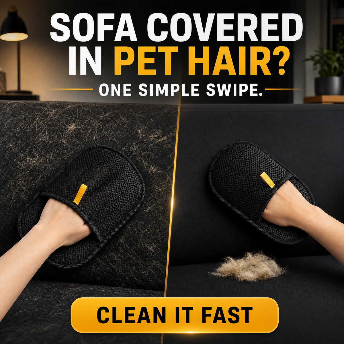 Pet Hair Remover Portable Washable Clothes Hair Dehairing Gloves Pet Cleaning Products Pet Accessories